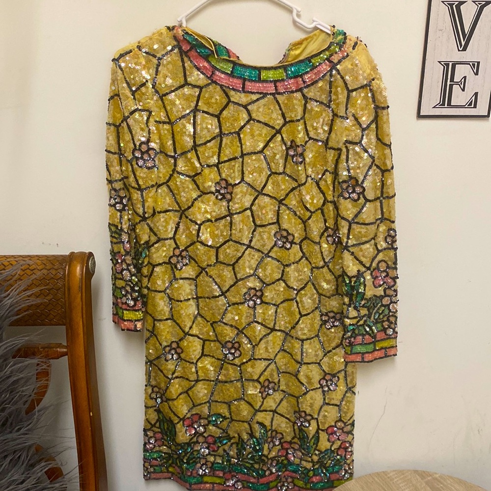 This lovely sequin evening gown is perfect!